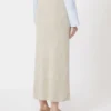 Skjørt i argyle-mønstret kashmirgarn, beige