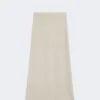 Skjørt i argyle-mønstret kashmirgarn, beige