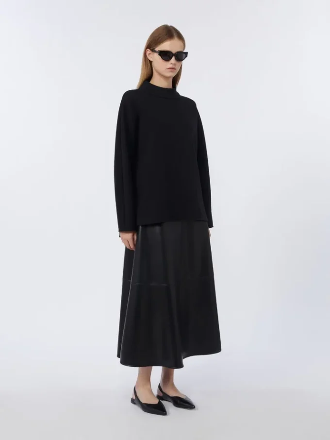 T-skjorte i scuba-jersey, svart