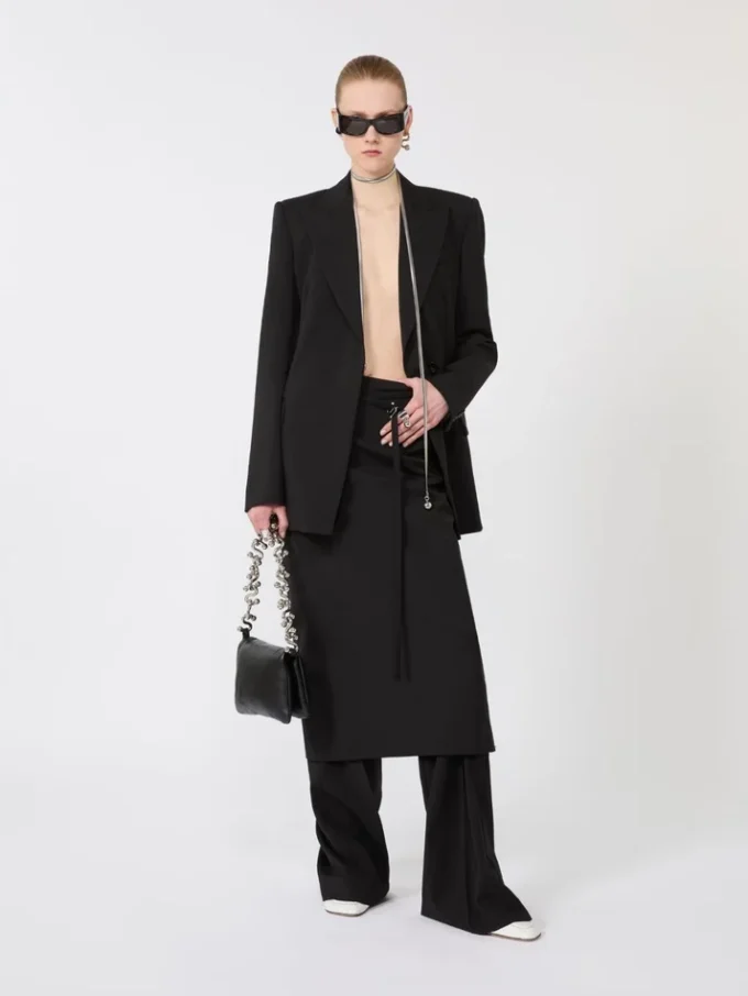 Skreddersydd blazer i Pure Wool, svart Skreddersydd blazer i Pure Wool, svart