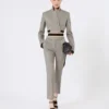 Slim-fit-bukse i ull, mohair og silke, mellomgrå