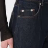 Slim-fit-jeans med utvidet kant, midnattsblå