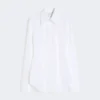 Slim-fit poplin-skjorte, optisk hvit