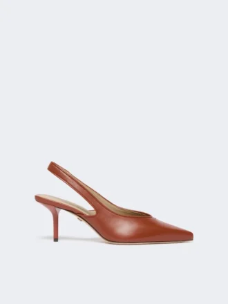 Slingbacks i nappaskinn, rust