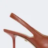 Slingbacks i nappaskinn, rust