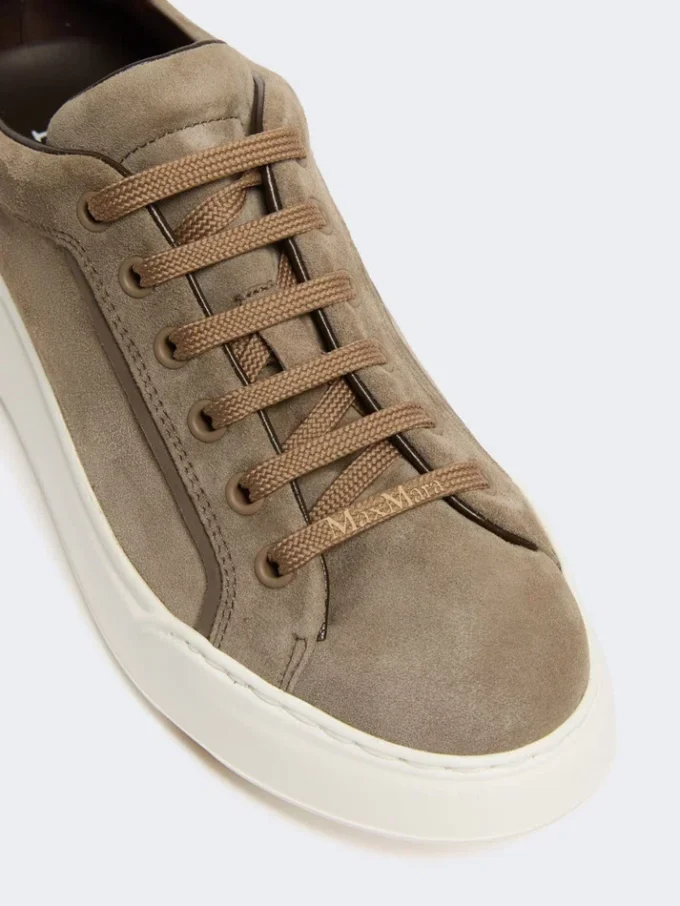 Sneakers i semsket skinn, mud