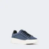 Sneakers i semsket skinn, ultramarin