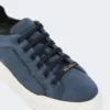 Sneakers i semsket skinn, ultramarin