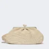 Stor pasticcino-veske med raffia-effekt, turtledove Stor pasticcino-veske med raffia-effekt, turtledove