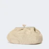 Stor pasticcino-veske med raffia-effekt, turtledove Stor pasticcino-veske med raffia-effekt, turtledove