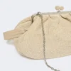 Stor pasticcino-veske med raffia-effekt, turtledove Stor pasticcino-veske med raffia-effekt, turtledove