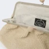 Stor pasticcino-veske med raffia-effekt, turtledove Stor pasticcino-veske med raffia-effekt, turtledove