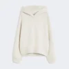 Sweatshirt i bomullsjersey, sand
