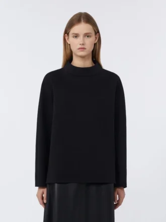 T-skjorte i scuba-jersey, svart