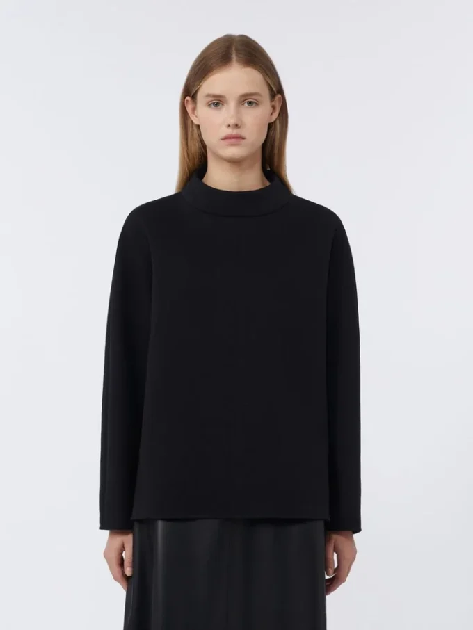 T-skjorte i scuba-jersey, svart