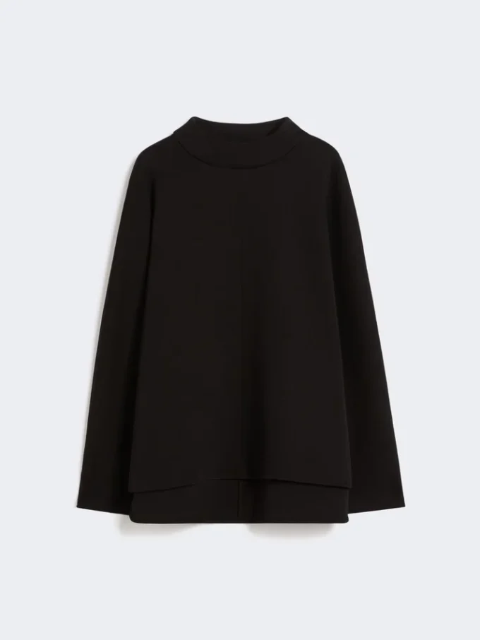 T-skjorte i scuba-jersey, svart