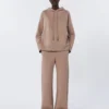 Teknisk sweatshirt i bomullsjersey, rosa