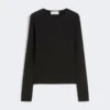 Tettsittende jersey-T-skjorte, svart