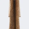 Tettsittende kjole i tylljersey, beige nyanser Tettsittende kjole i tylljersey, beige nyanser