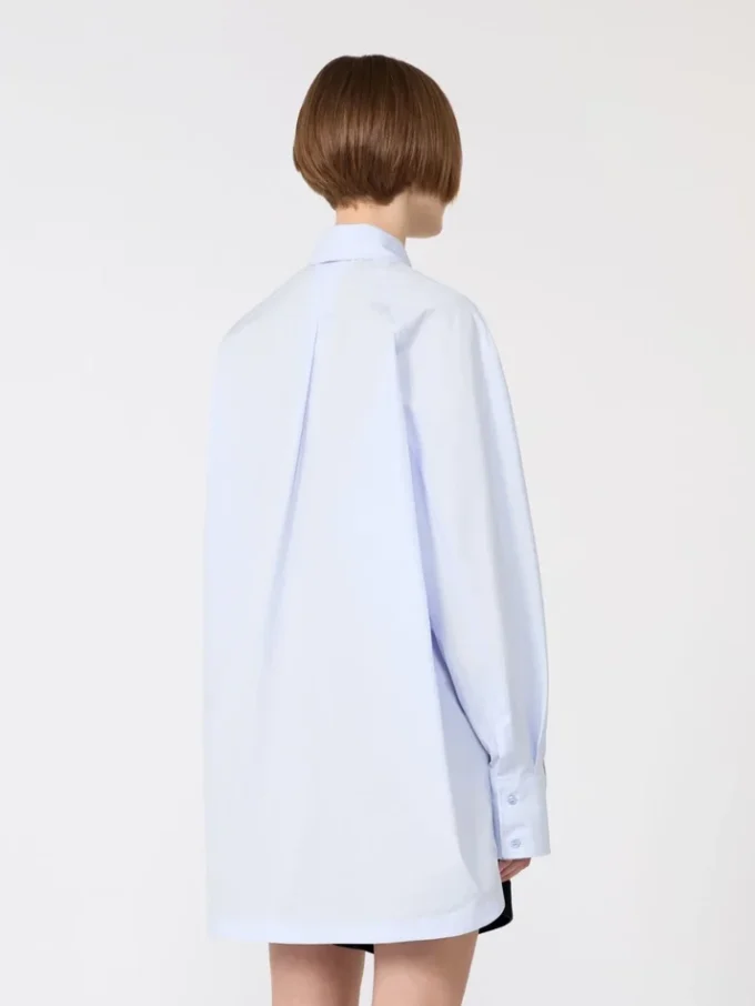 Tunika i poplin i kimono-stil, avio