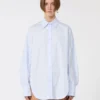 Tunika i poplin i kimono-stil, avio