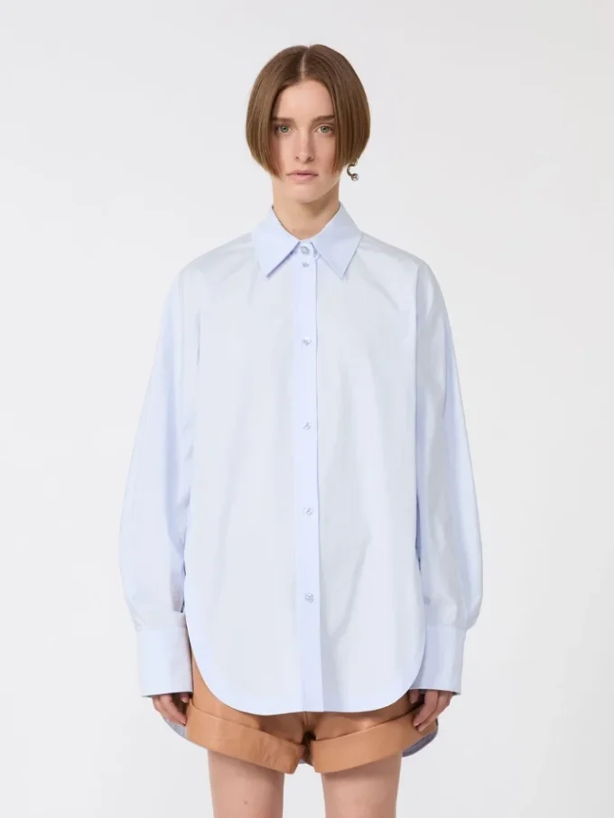 Tunika i poplin i kimono-stil, avio