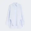 Tunika i poplin i kimono-stil, avio