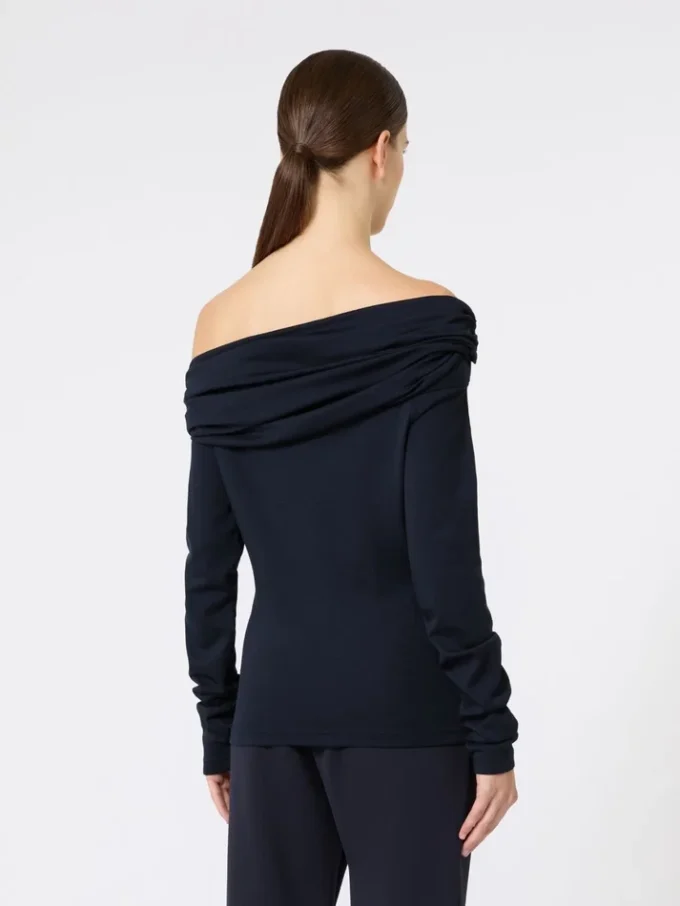 Ulltop med bare skuldre, ultramarin Ulltop med bare skuldre, ultramarin