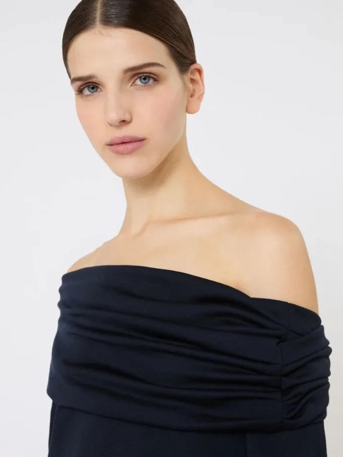 Ulltop med bare skuldre, ultramarin Ulltop med bare skuldre, ultramarin