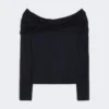 Ulltop med bare skuldre, ultramarin Ulltop med bare skuldre, ultramarin
