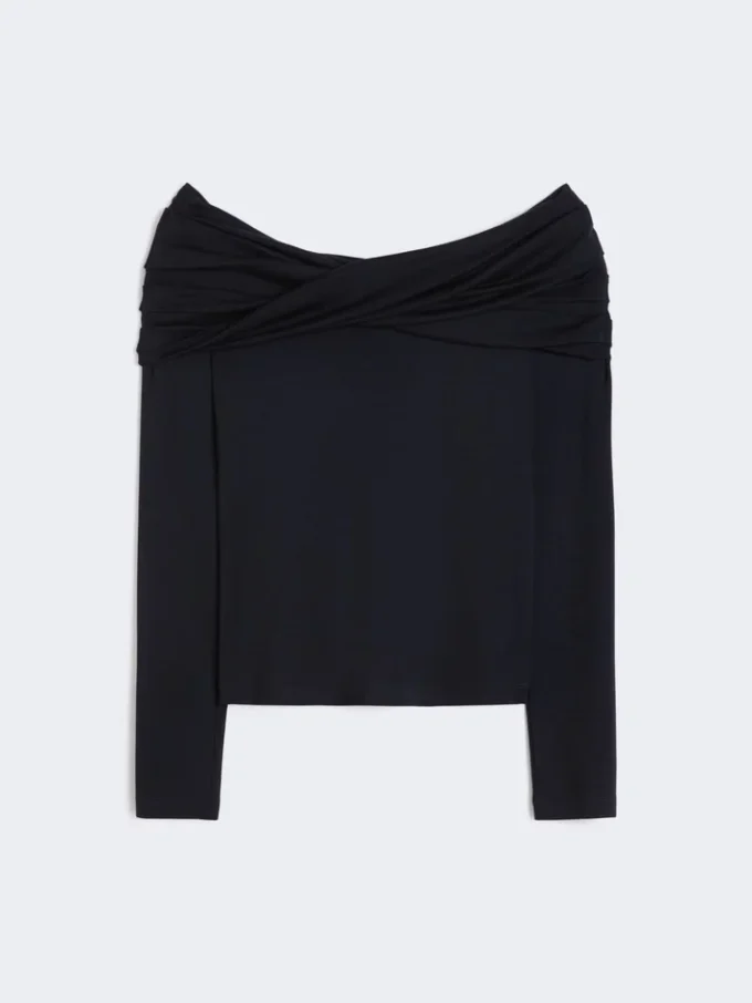 Ulltop med bare skuldre, ultramarin Ulltop med bare skuldre, ultramarin