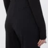 Utsvungne bukser i stretchjersey, svart