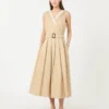 Vannavvisende gabardinekjole, beige