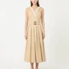 Vannavvisende gabardinekjole, beige