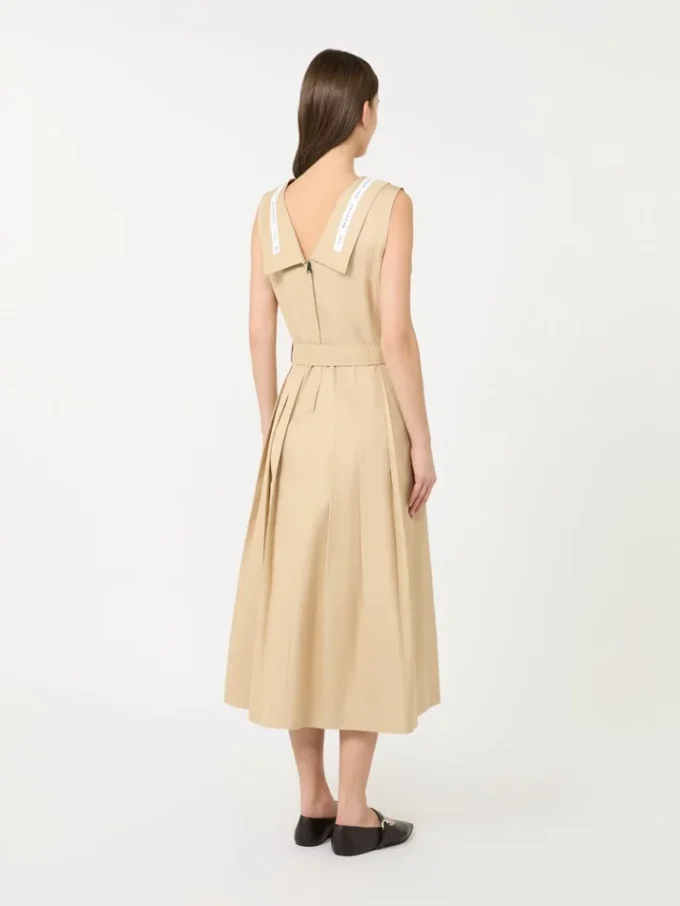 Vannavvisende gabardinekjole, beige