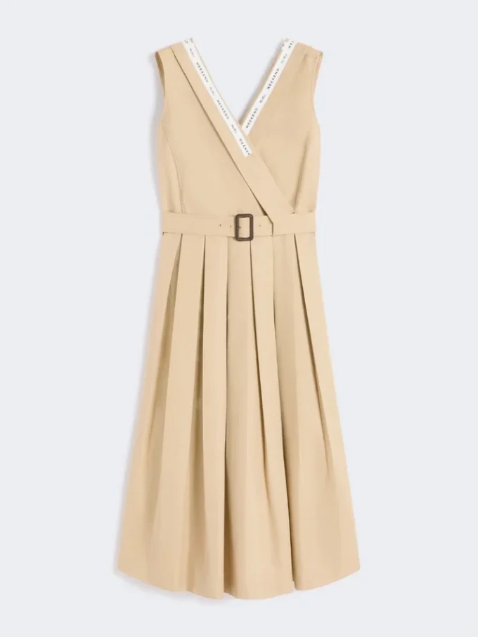 Vannavvisende gabardinekjole, beige