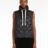 Vannavvisende nylon-canvas-vest, svart Vannavvisende nylon-canvas-vest, svart