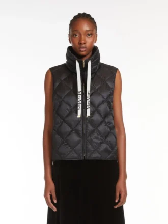 Vannavvisende nylon-canvas-vest, svart