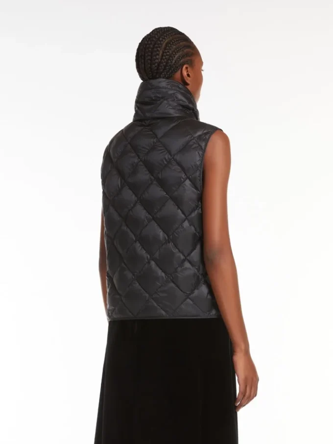 Vannavvisende nylon-canvas-vest, svart Vannavvisende nylon-canvas-vest, svart