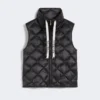 Vannavvisende nylon-canvas-vest, svart Vannavvisende nylon-canvas-vest, svart