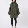 Vannavvisende parkas i kanvas, kaki Vannavvisende parkas i kanvas, kaki