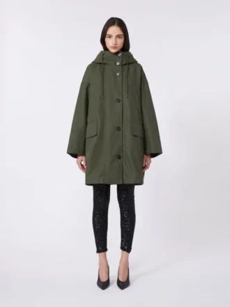 Vannavvisende parkas i kanvas, kaki Vannavvisende parkas i kanvas, kaki