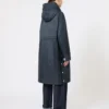 Vannavvisende, polstret parkas i kanvas, midnattsblå Vannavvisende, polstret parkas i kanvas, midnattsblå