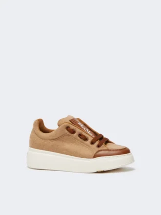 Vannavvisende sneakers i kamelfarge, kamel