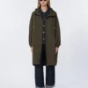 Vannavvisende taffeta-parkas, grønn Vannavvisende taffeta-parkas, grønn
