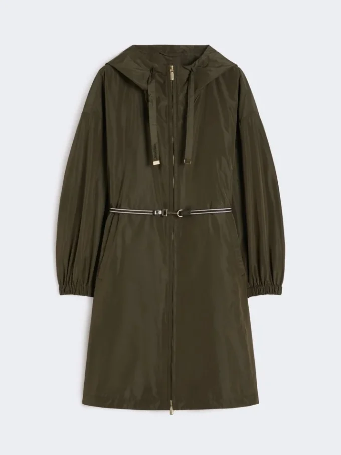 Vannavvisende taffeta-parkas, grønn Vannavvisende taffeta-parkas, grønn