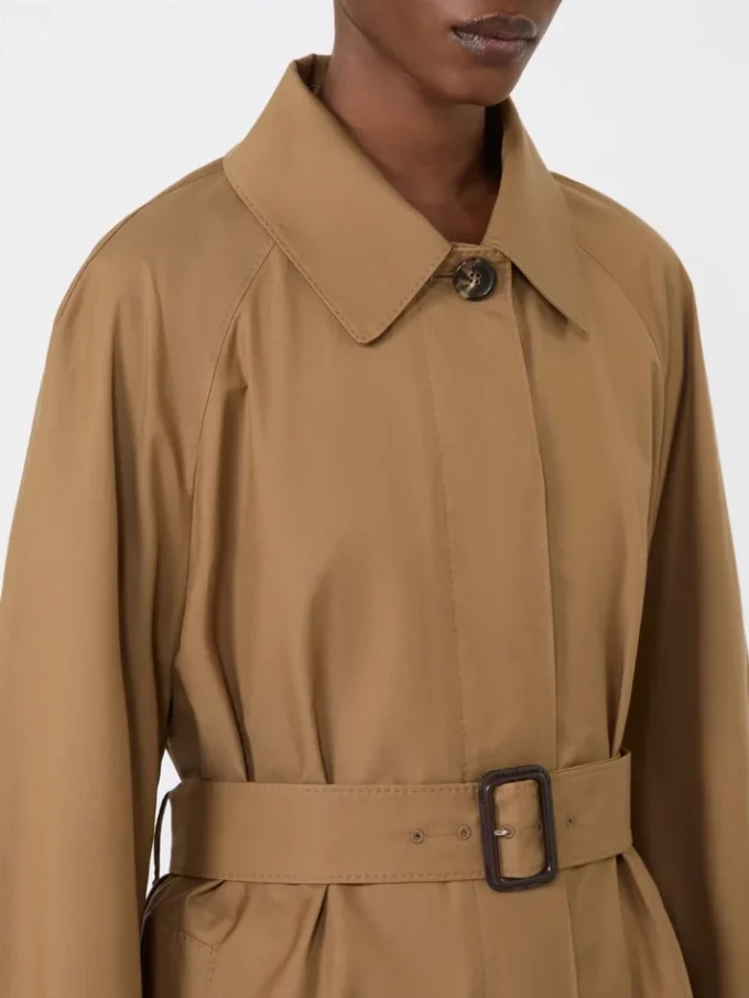 Vannavvisende trenchcoat i bomullsblanding, brun Vannavvisende trenchcoat i bomullsblanding, brun