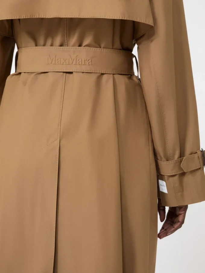 Vannavvisende trenchcoat i bomullsblanding, brun Vannavvisende trenchcoat i bomullsblanding, brun
