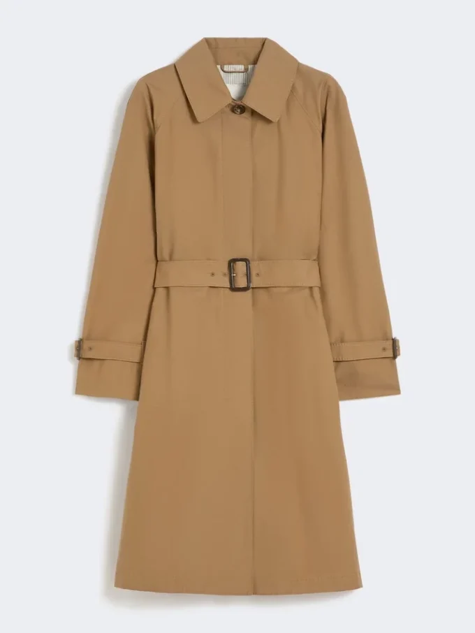 Vannavvisende trenchcoat i bomullsblanding, brun Vannavvisende trenchcoat i bomullsblanding, brun