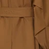 Vannavvisende trenchcoat i twill med dobbeltspent, tobakk
